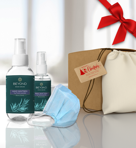 Hand Sanitiser Christmas Travel Gift Set - Tea Tree & Lavender