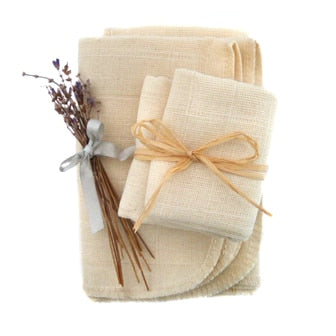 Organic Muslin Face Cloths x2